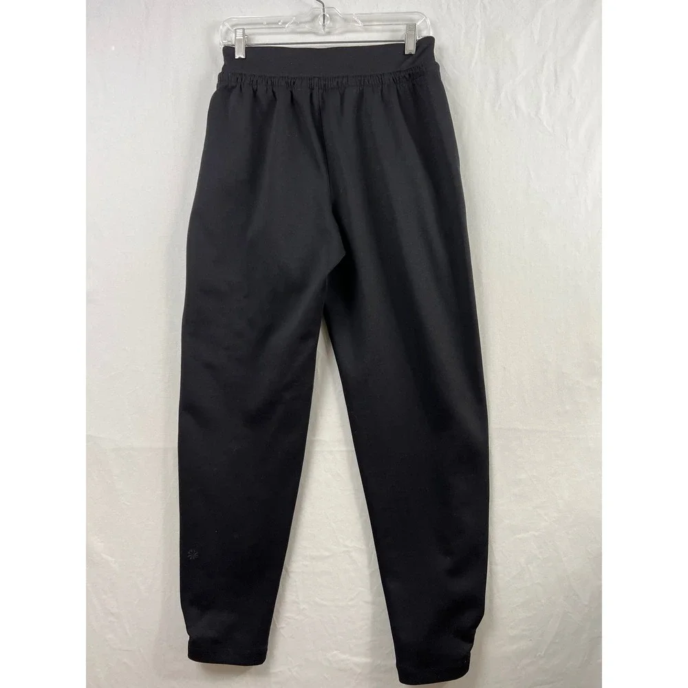 Athleta Joggers Womens Small Tall Black High Rise Drawstring Tapered Athleisure
